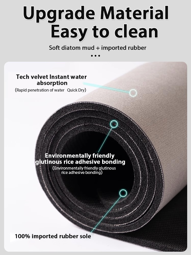 แผ่นรองอาบน้ำไดอะตอมไมต์ลายเรข - Bamboo Bath Mat บทวิจารณ์และราคา
