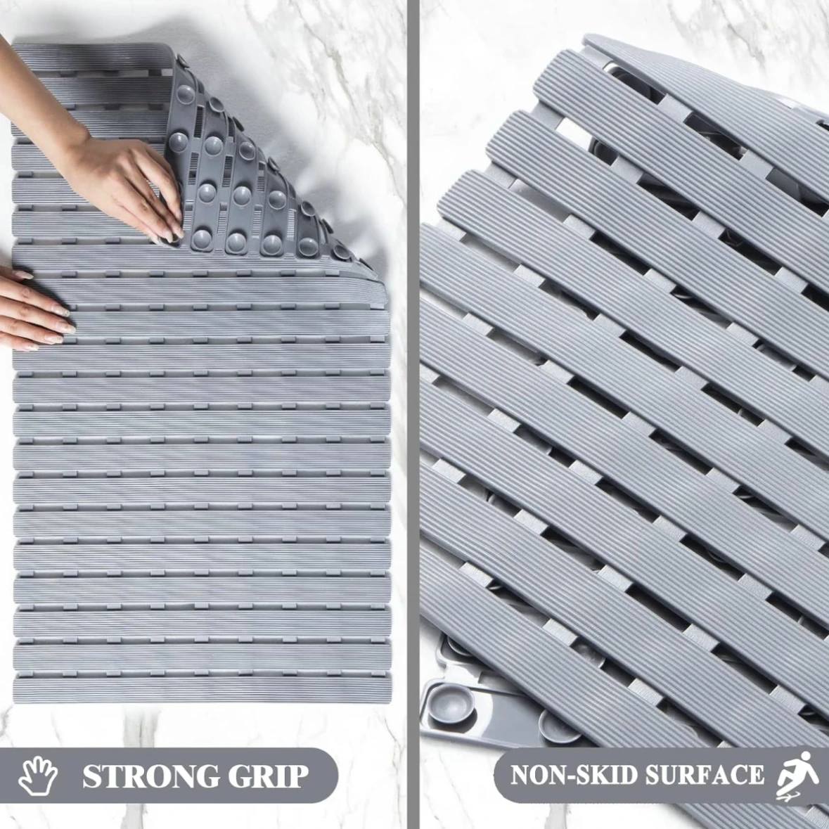 แผ่นรองอาบน้ำกันลื่น 1 ชิ้น, แ - Bamboo Bath Mat บทวิจารณ์และราคา